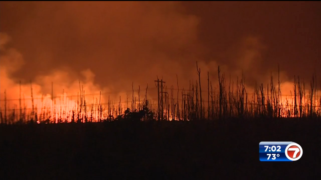 L-30 brush fire burns over 13,800 acres in NW Miami-Dade and SW Broward, rains ash over parts of Broward – WSVN 7News | Miami News, Weather, Sports