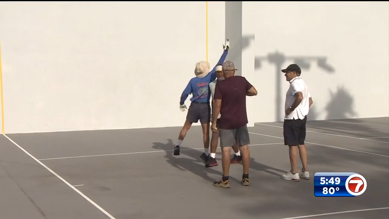 Handball courts newly renovated at South Beach park WSVN 7News