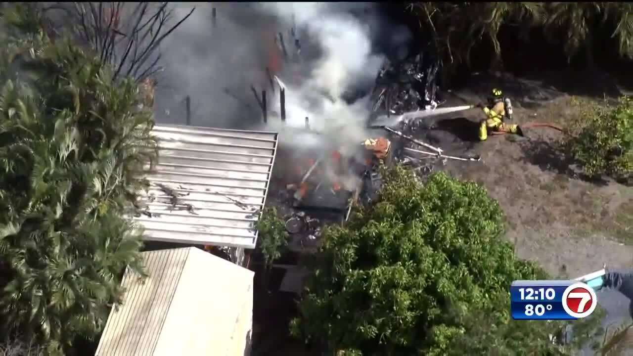 Shed fire near Fort Lauderdale home extinguished; no injuries reported ...