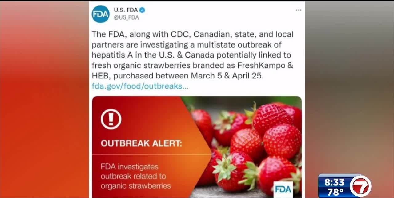 US, Canadian regulators tie hepatitis cases to strawberries WSVN