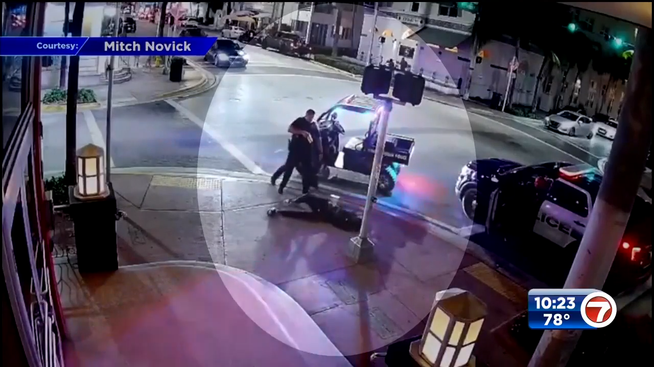 Miami Beach officer shocks man with Taser after ignoring verbal command ...