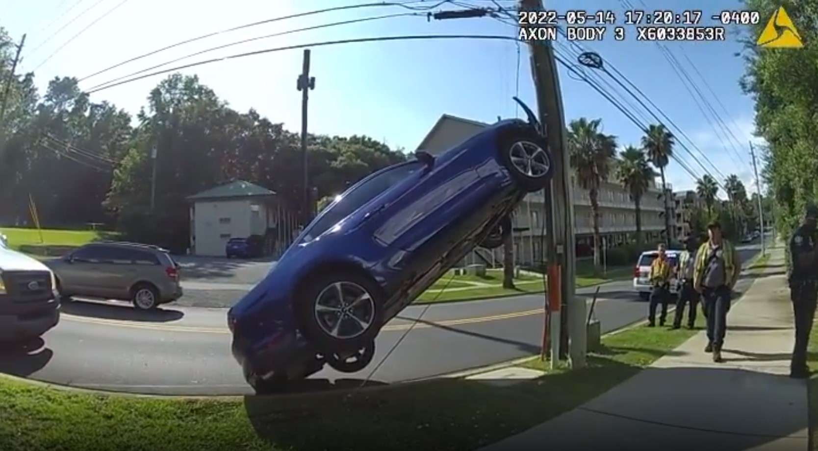 Florida man arrested for crashing Mustang up power pole - WSVN 7News ...