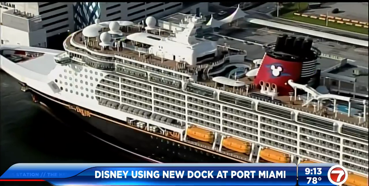 Disney Dream docks at Port Miami WSVN 7News Miami News, Weather