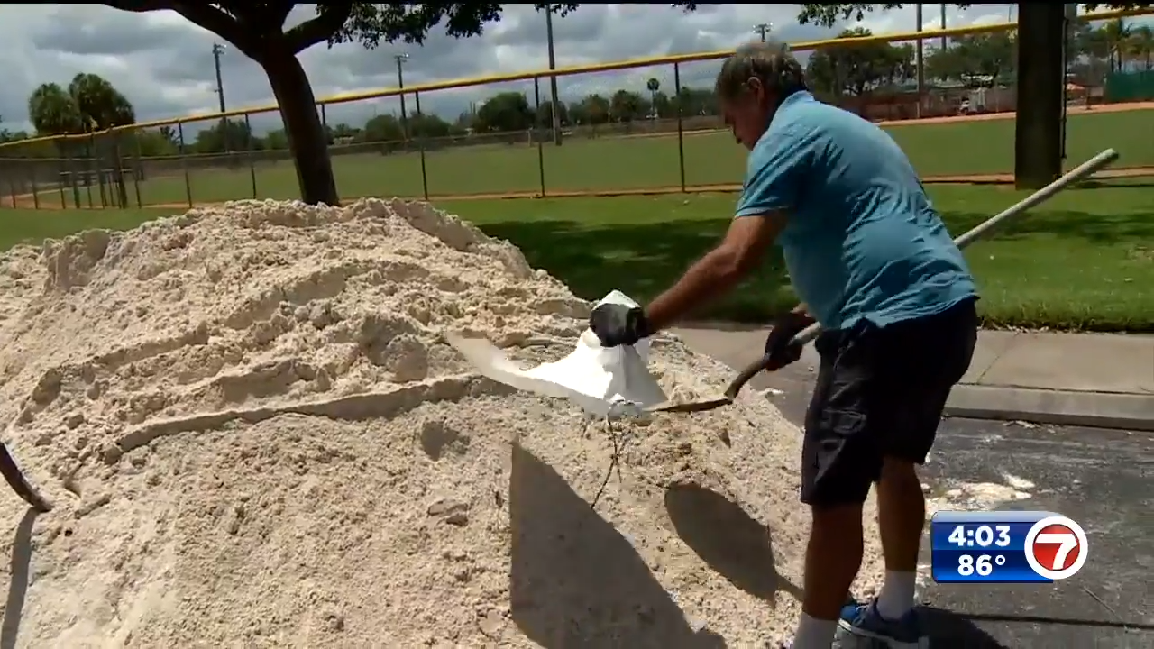 Sandbag distribution locations in Broward County and MiamiDade County