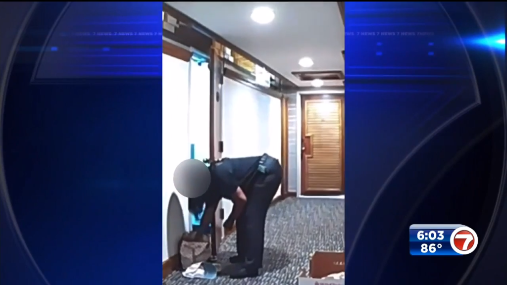 Security guard caught on camera stealing from resident in Northeast Miami-Dade apartment complex – WSVN 7News | Miami News, Weather, Sports
