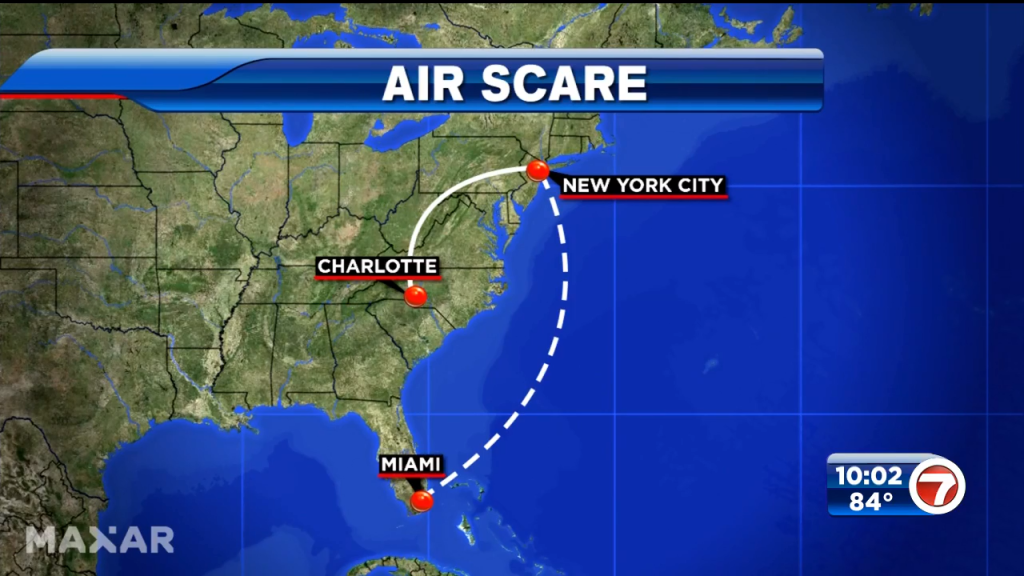 Miami flight forced to divert to another city following emergency – WSVN 7News | Miami News, Weather, Sports