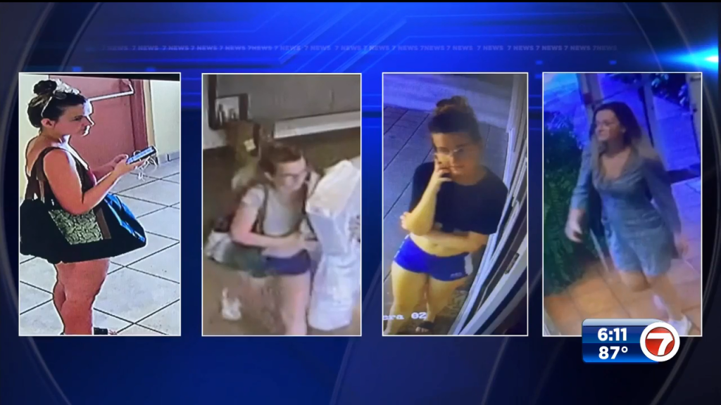 Woman seen on multiple security videos stealing residents’ packages in Miami Beach – WSVN 7News | Miami News, Weather, Sports