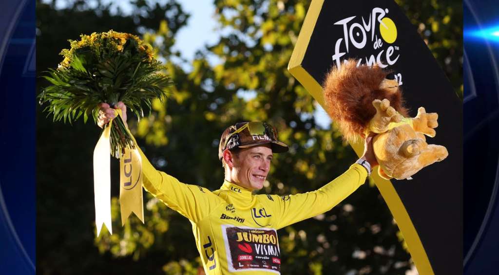 Danish cyclist Jonas Vingegaard wins his first Tour de France title