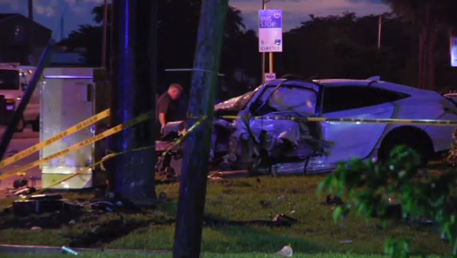 1 killed, 3 transported after crash in Miramar - WSVN 7News | Miami ...