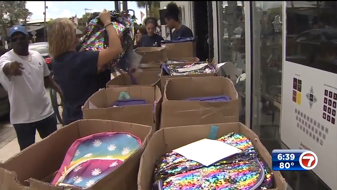 Local organizations donate backpacks, school supplies to students for