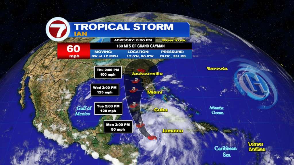 Florida officials urge residents to prepare for Tropical Storm Ian