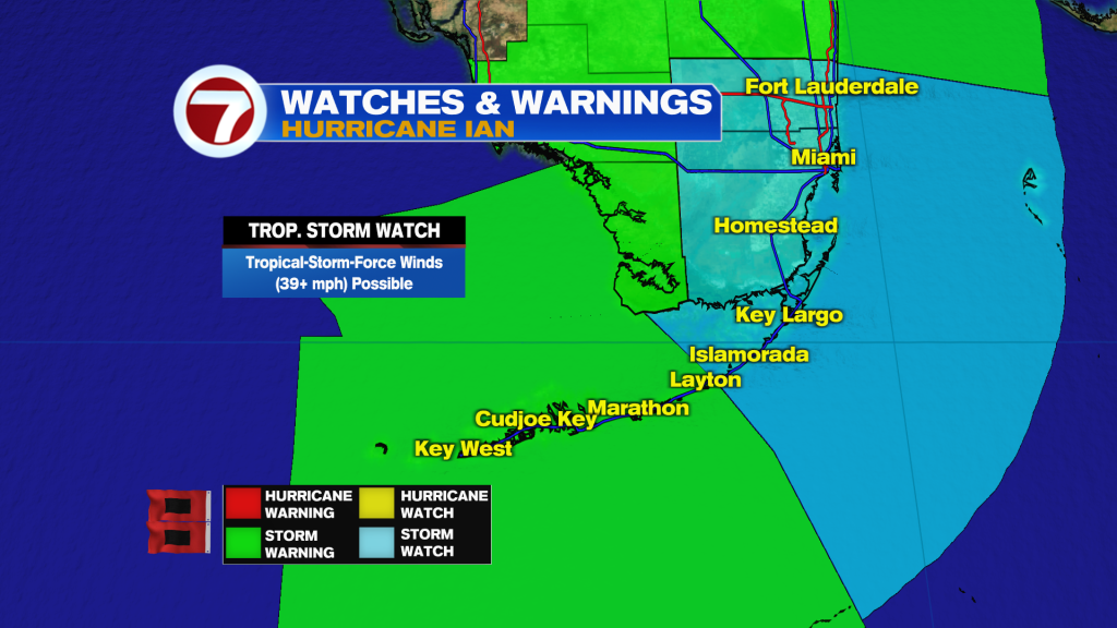 Hurricane Watches & Warnings