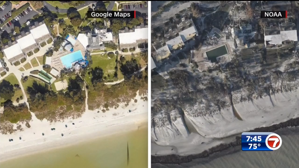 Before and after Ian New aerial images show hurricane’s devastating