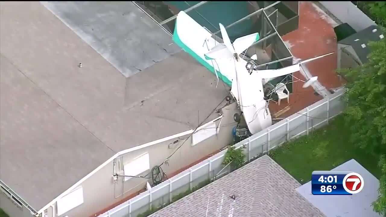 2 dead after small plane crashes into Miramar home’s roof - WSVN 7News ...