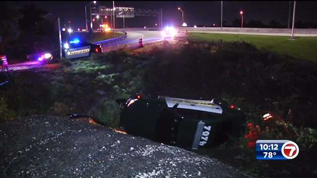 BSO deputy involved in rollover crash on I-95 NB ramp in Oakland Park ...