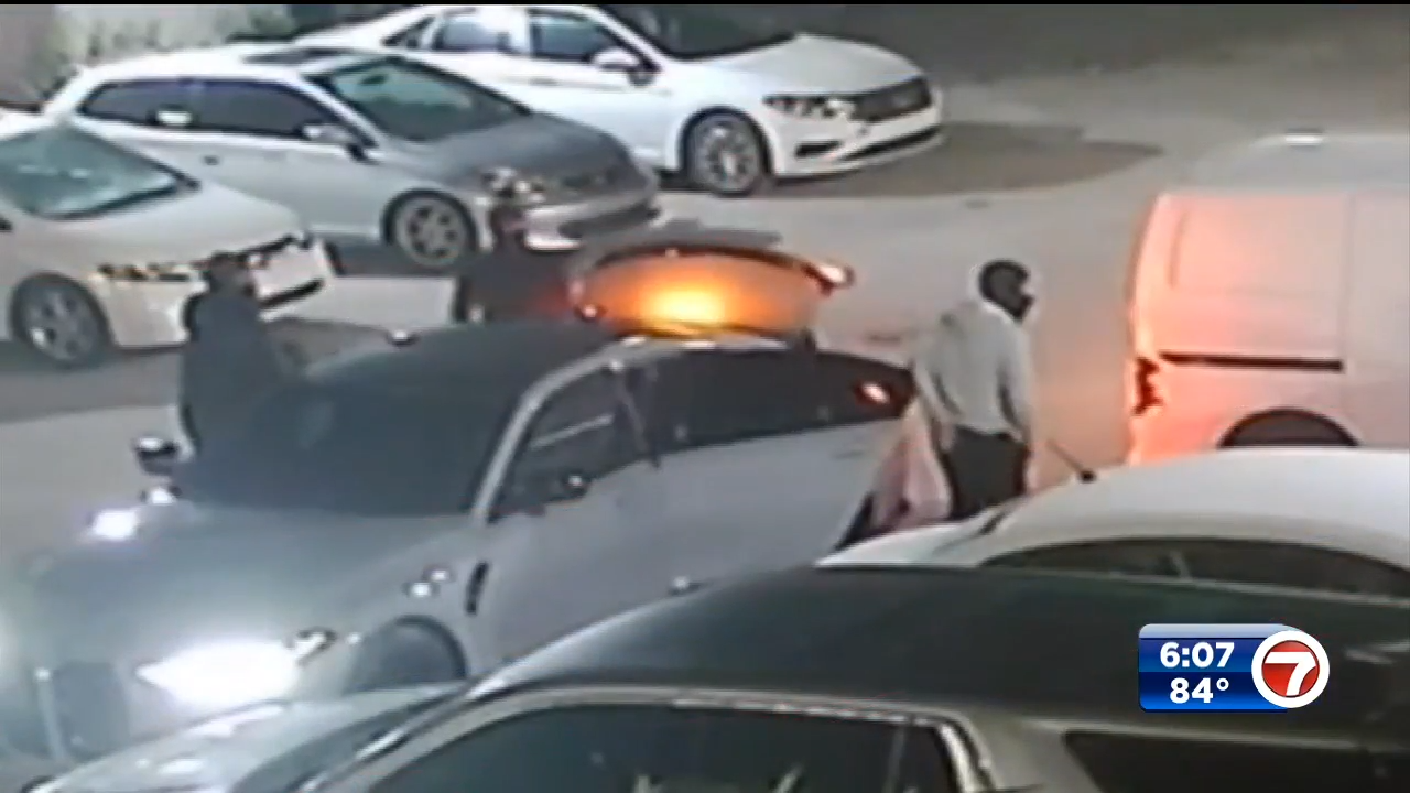 Security camera captures team of thieves attempting to steal catalytic