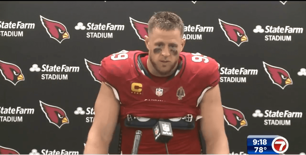 J.J. Watt grateful to be actively playing soon after atrial fibrillation