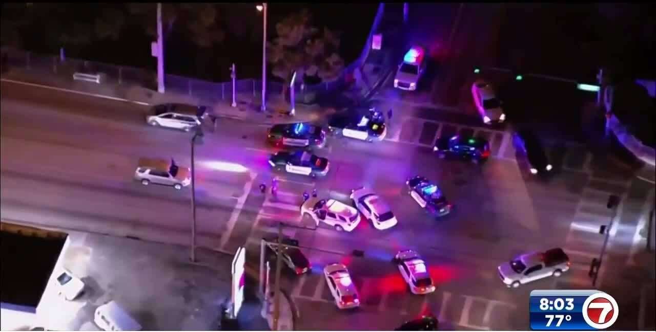 Stolen car pursuit ends in Miami Gardens; 1 man in custody - WSVN 7News ...