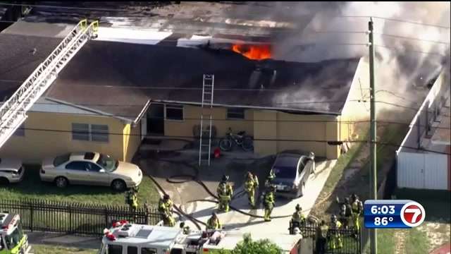 Fire crews put out house fire in Miami Gardens; no injuries - WSVN ...