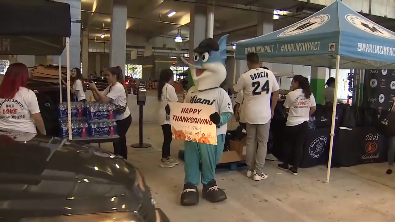 Miami Marlins team up with organizations to give away meals in time for