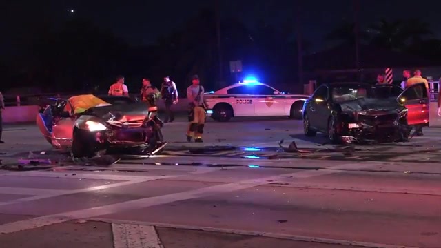 1 killed, 3 injured after 3-car wreck in West Miami-Dade - WSVN 7News