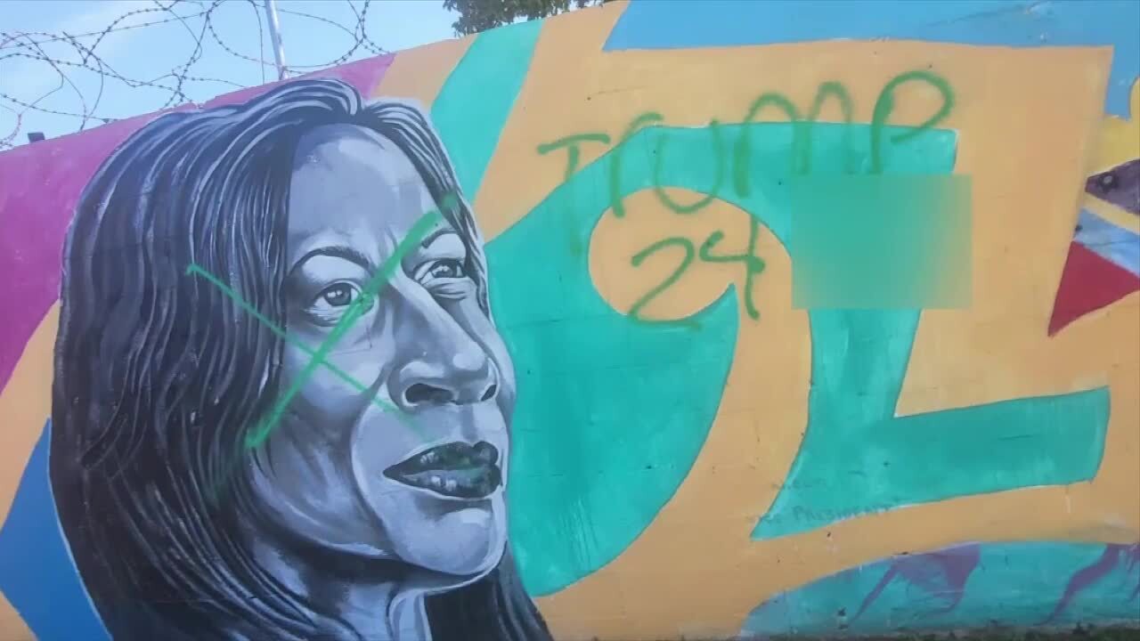 Inspirational mural vandalized in Overtown ahead of Miami Art Week