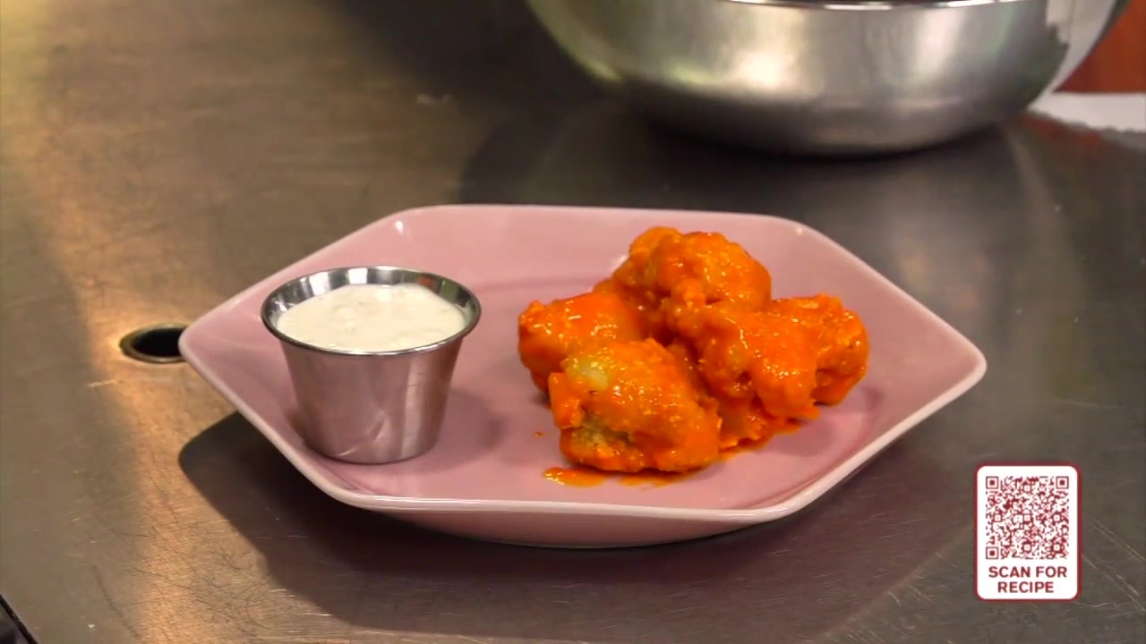 Buffalo Cauliflower Bites With Chunky Blue Cheese Dressing WSVN 7News