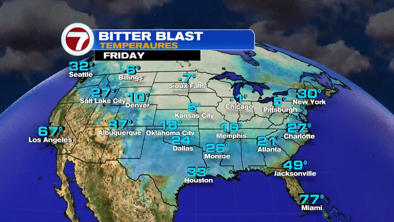 Arctic air will blast much of US just before Christmas - WSVN 7News ...
