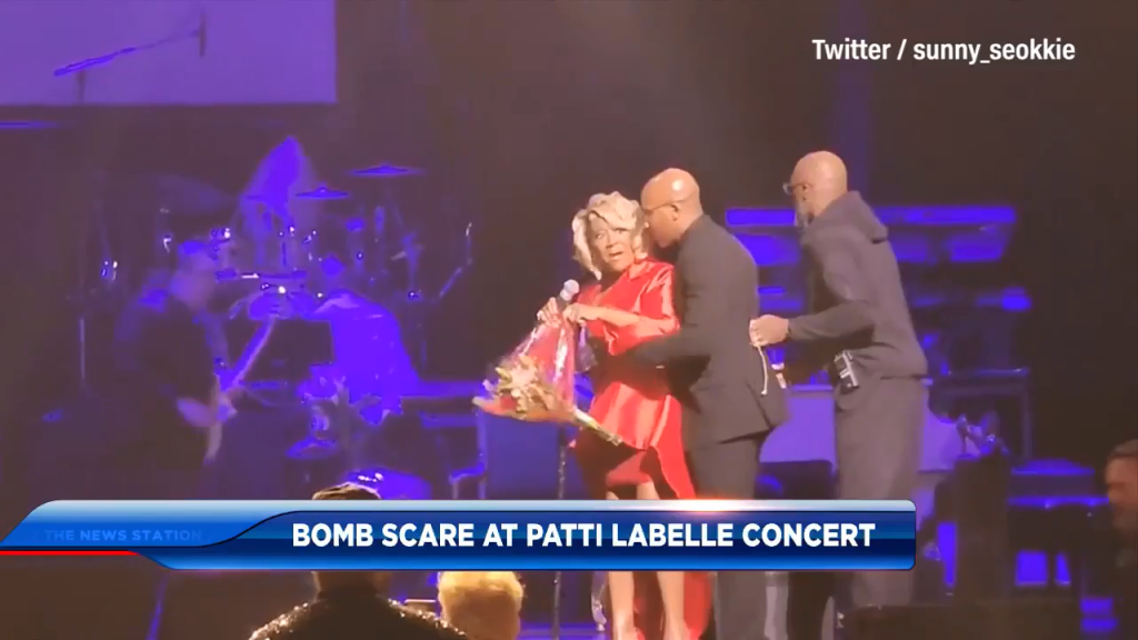 Patti LaBelle is rushed off the stage during a concert in Milwaukee due