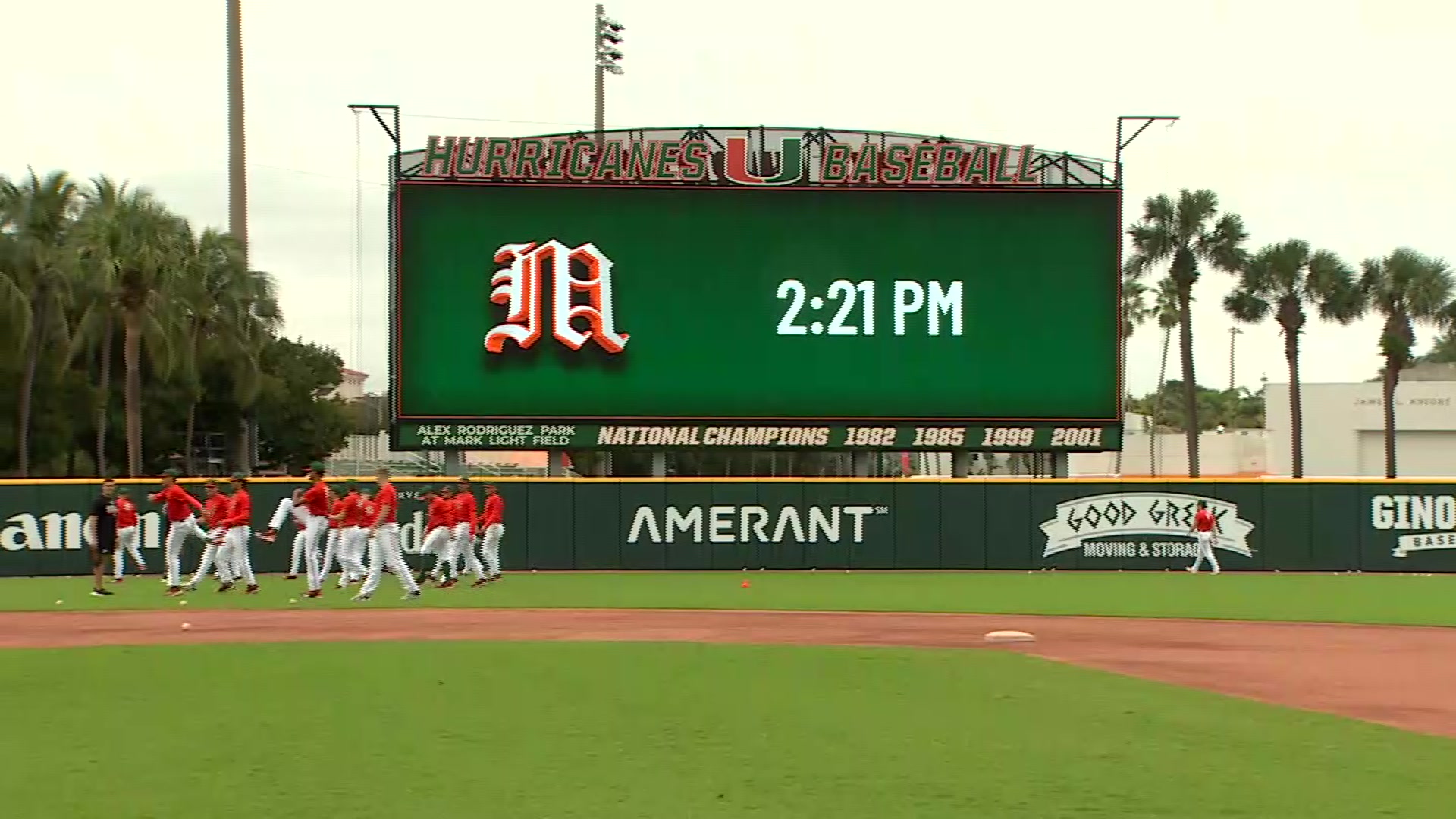 230127 MIAMI HURRICANES BASEBALL WIDE SHOT WSVN 7News Miami News