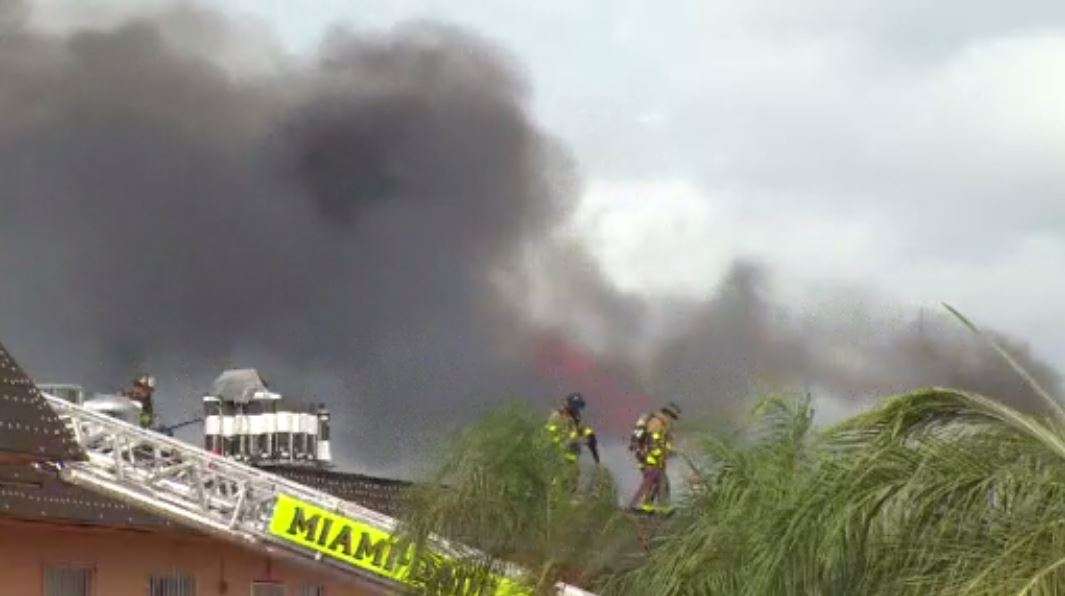 Nearly 200 displaced after fire destroys ‘approximately half’ of Miami ...