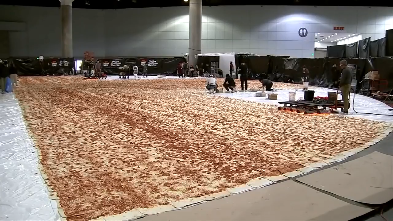 Pizza Hut potentially set new world record with 14,100 square foot