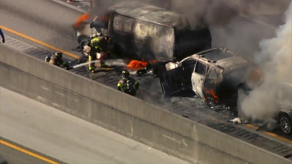 1 airlifted following crash on Palmetto Expressway in Miami Lakes