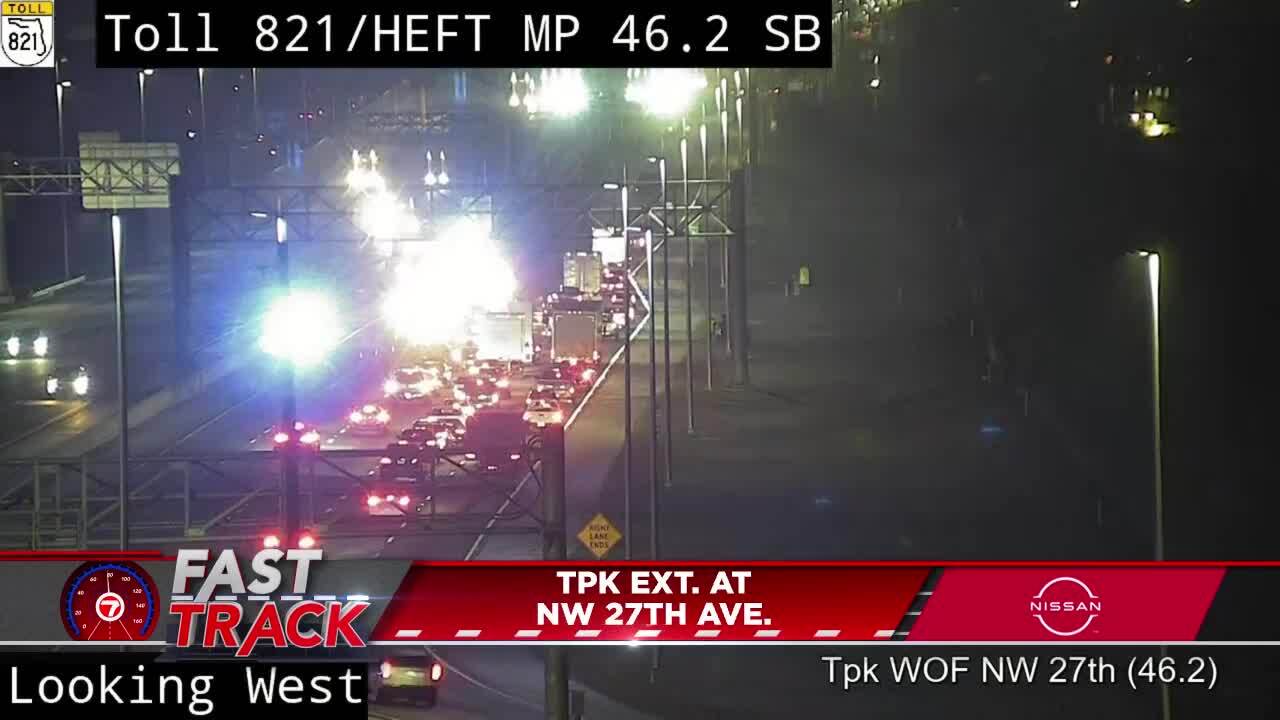 Police investigating fatal crash in Miramar; SB Turnpike extension