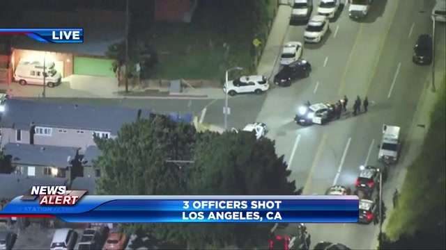 3 Los Angeles police officers shot; conditions unknown - WSVN 7News ...