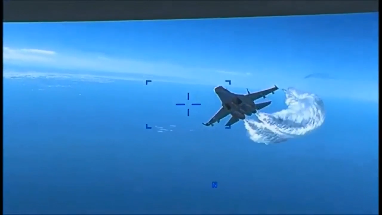 US releases video of Russian jet dumping fuel on its drone WSVN 7News