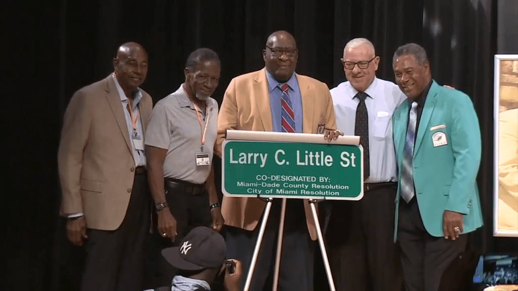Miami Dolphins legend Larry Very little honored with avenue named after him