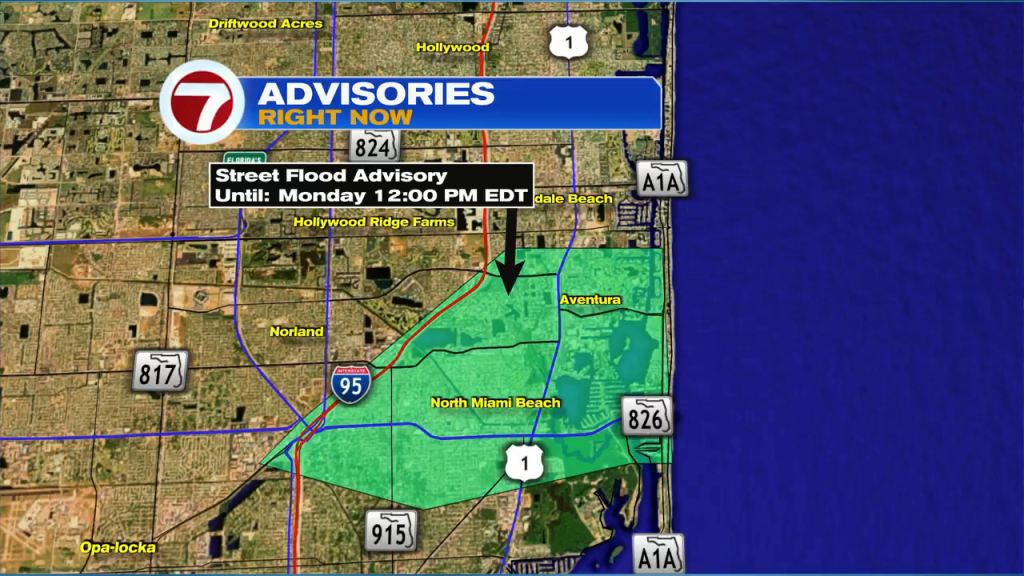 Street flood advisory expires for parts of MiamiDade County due to