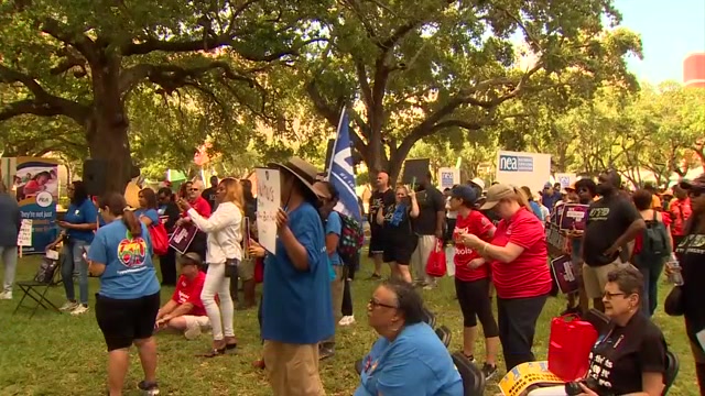 Local teachers decry DeSantis school policies at downtown Miami protest