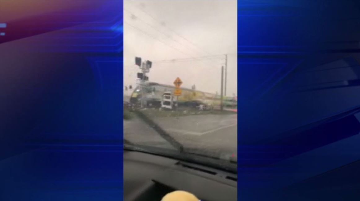 Brightline train hits car carrier in Hollywood; no injuries WSVN 7News Miami News, Weather