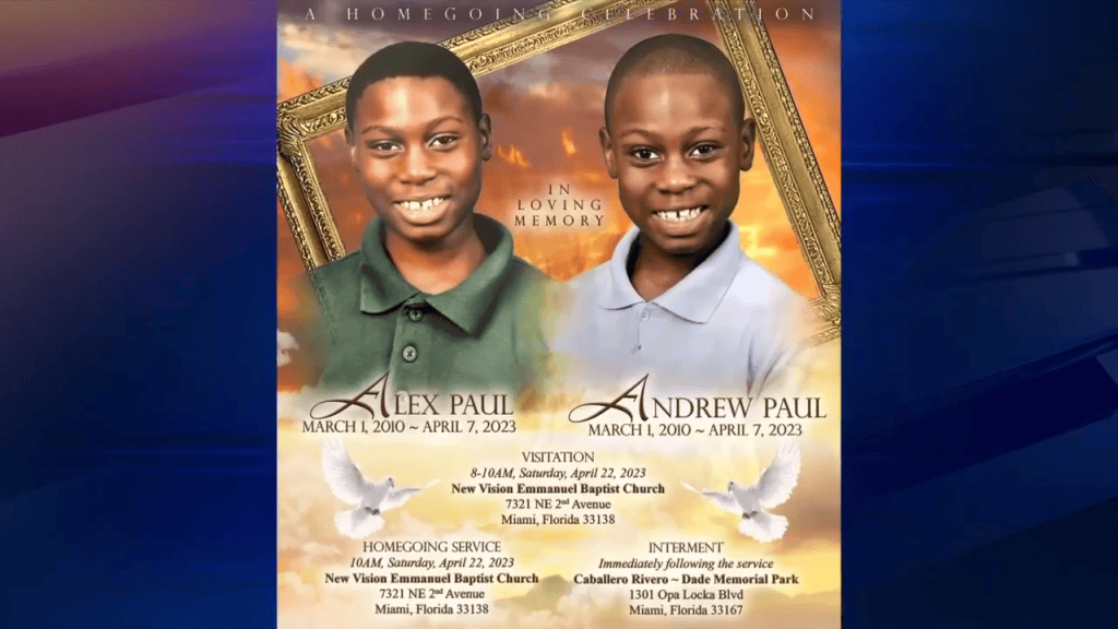 Family of twin brothers who drowned in NW Miami-Dade lake set up GoFundMe for funeral expenses - Vimarsana News