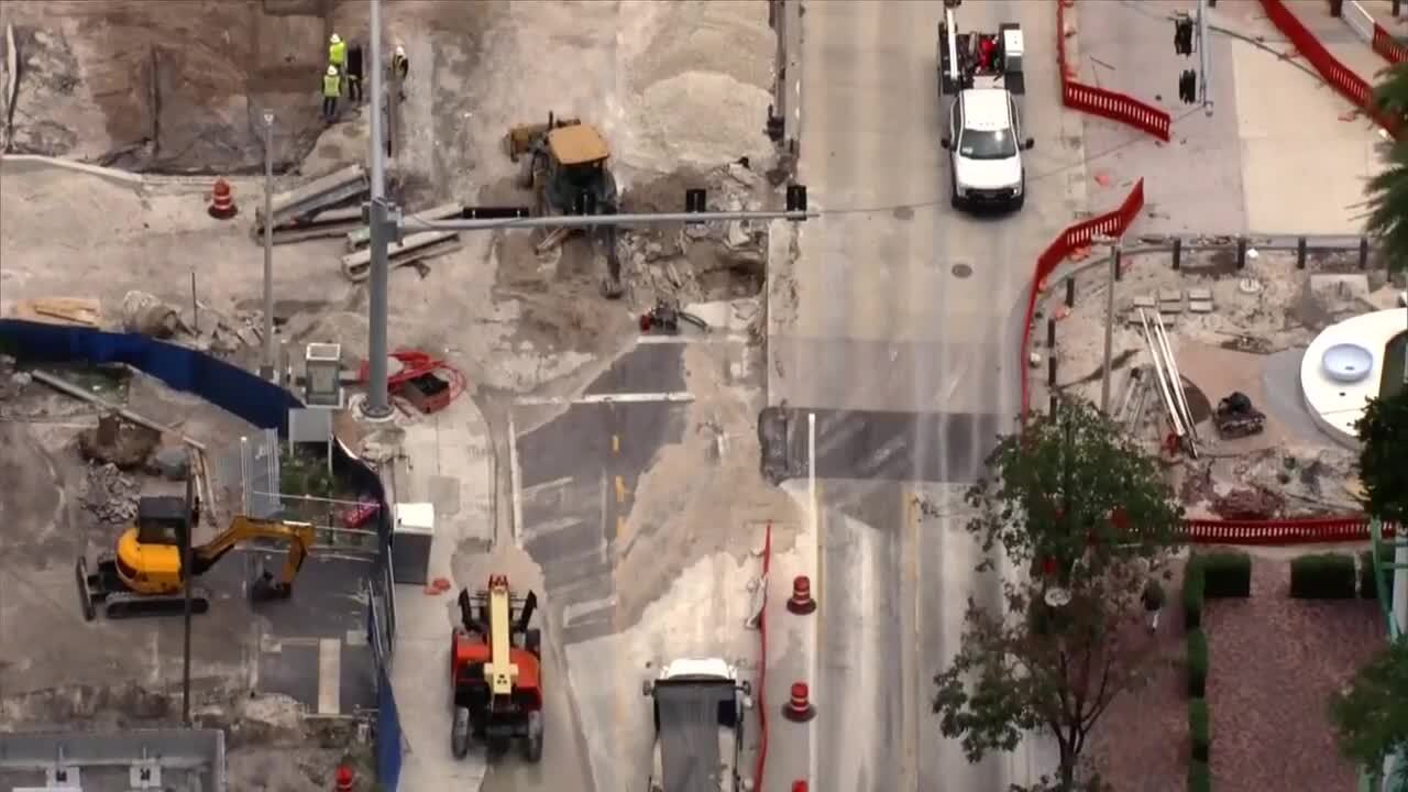 Water main leak closes streets in Fort Lauderdale WSVN 7News Miami