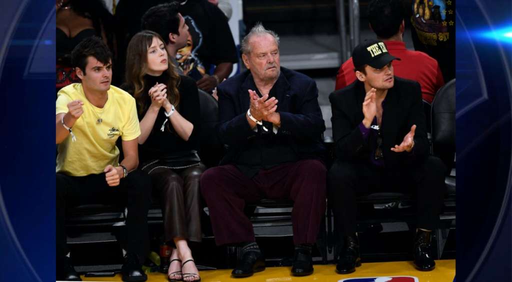 Jack Nicholson watches on courtside as LA Lakers dominate Memphis Grizzles to stop collection