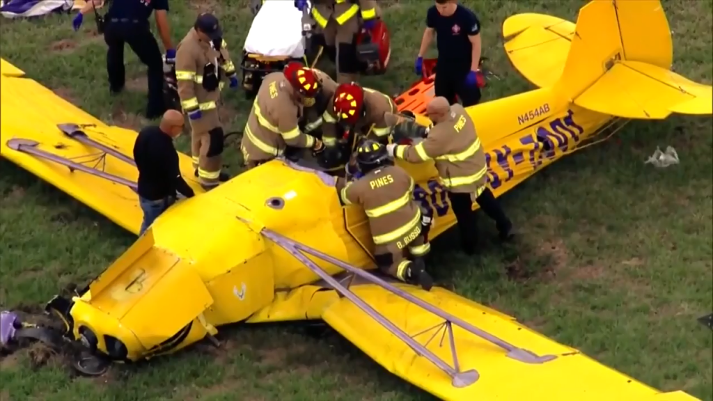 Pilot hospitalized after banner plane crashes on North Perry Airport airfield - Vimarsana News