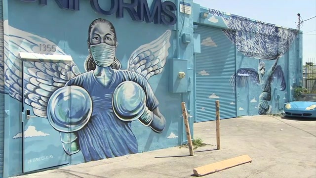 Mural celebrating National Nurses Month unveiled near JMH Mural celebrating National Nurses Month unveiled near JMH