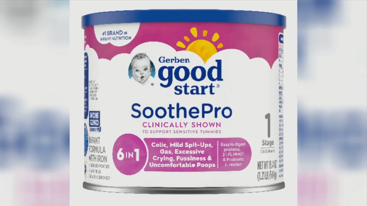 Gerber powdered baby formula was distributed to some US retailers after