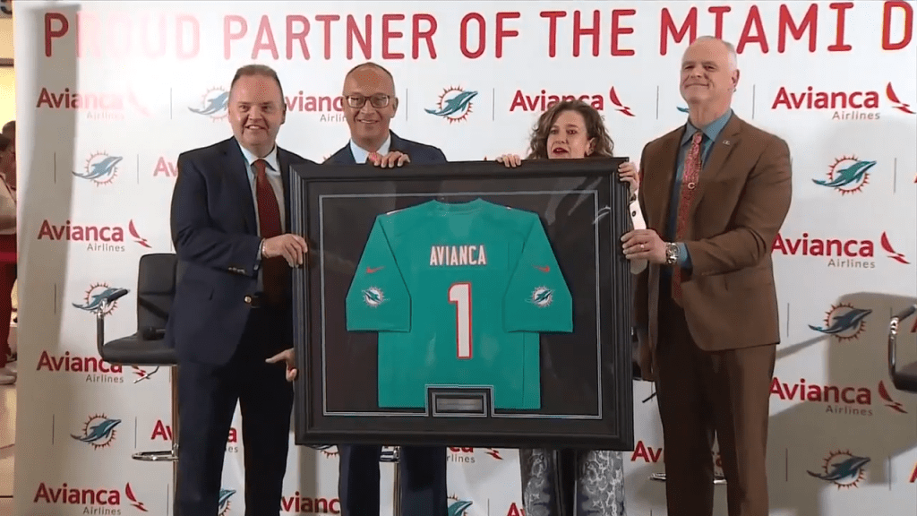 Avianca Airways announces new ‘proud-partnership’ with Miami Dolphins