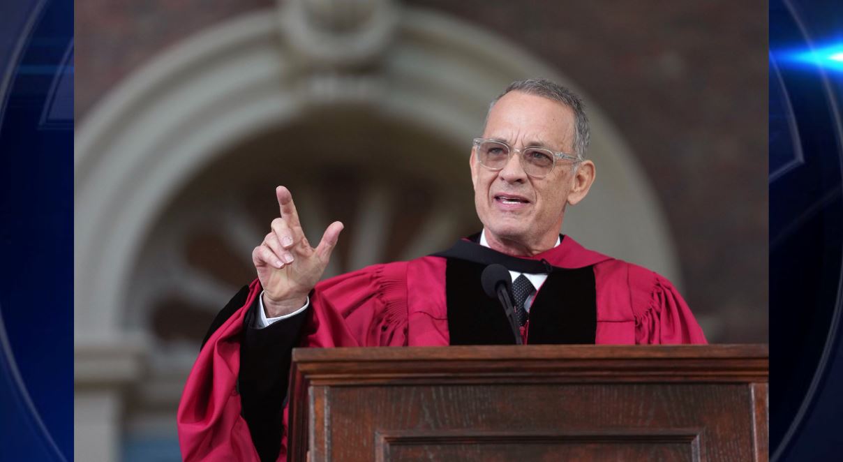 Tom Hanks addresses America’s future in Harvard speech ‘Truth is