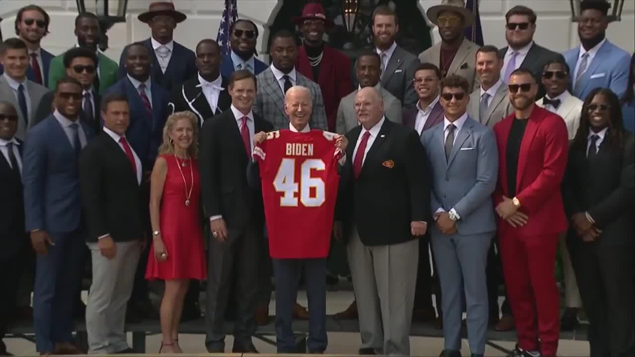 Biden says Chiefs ‘building a dynasty’ as he hosts Kansas City Super