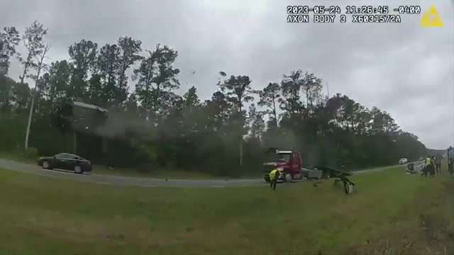 Driver whose car vaulted over tow truck says: ‘I thought I was going to ...